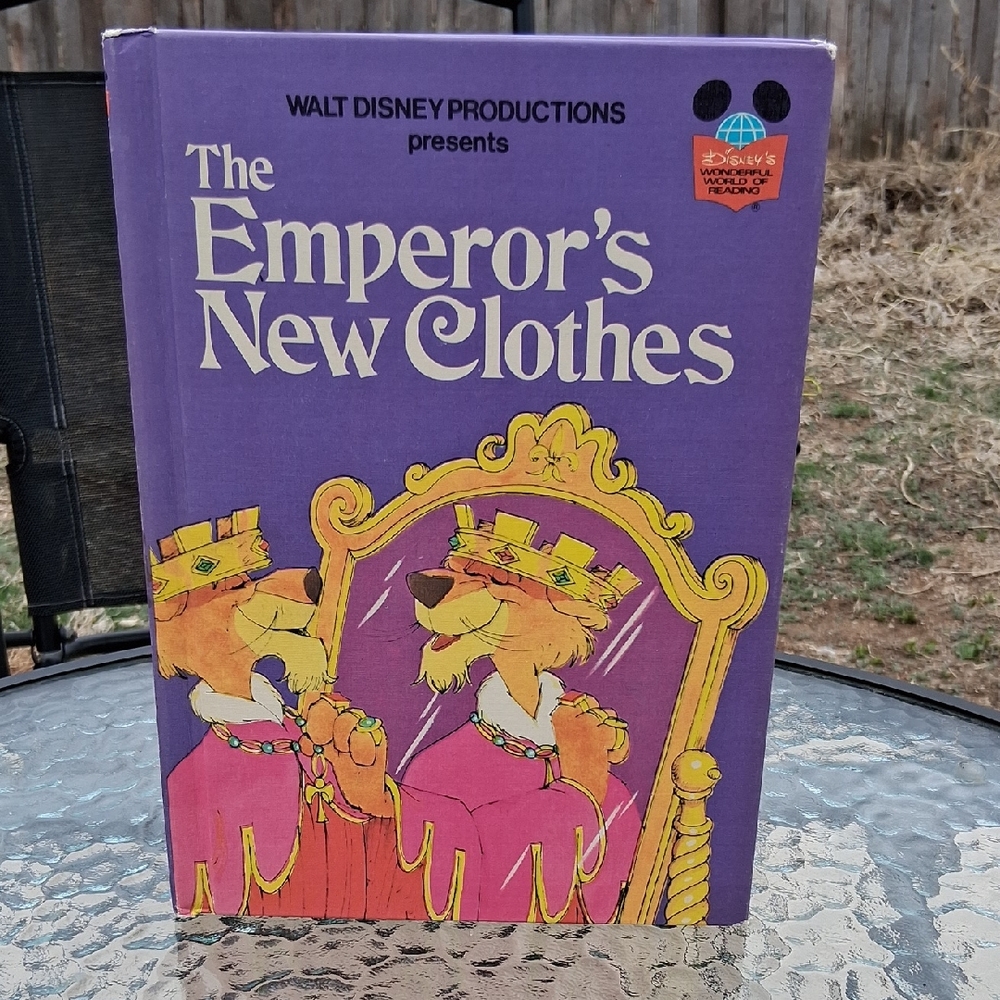 Walt Disney Productions "The Emperor's New Clothes" Hard Cover Book